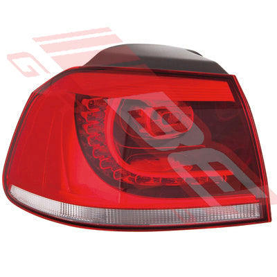 9525098-5G - REAR LAMP - L/H - OUTER - GTI/R LED TYPE - TO SUIT - VW GOLF MK6 5K 2008- 2012