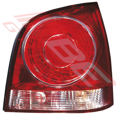 9528398-02 - REAR LAMP - R/H - RED REFLECTOR - TO SUIT - VW POLO MK4 9Q 2005-2009