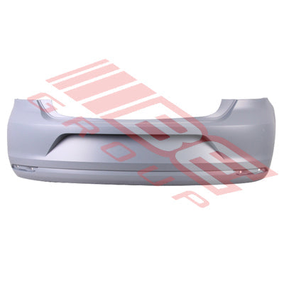 9528495-10CF - REAR BUMPER - PRIMED GREY - CERTIFIED - TO SUIT - VW POLO MK5 6C 2014- 2017 FACELIFT