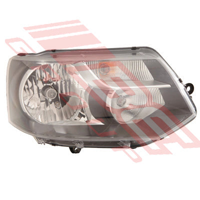 9558394-02 - HEADLAMP - R/H - ELECTRIC - BLACK - TO SUIT - VOLKSWAGEN TRANSPORTER T5 2010-