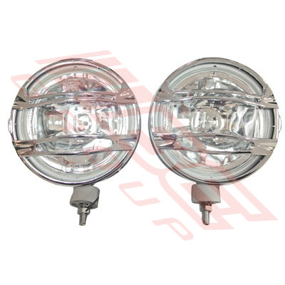 SL-9500 - DRIVE LAMP SET - 2PCS - CLEAR LENS - TO SUIT - H3/12V/55W - METAL HOUSING - 8 INCH