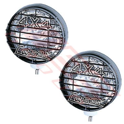 SL-9927 - DRIVE LAMP SET - 2PCS - CLEAR LENS - TO SUIT - H3/12V/55W - METAL HOUSING - 8 INCH