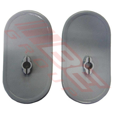 TH-1625 - MIRROR HEAD UNIVERSAL 6X4 - TO SUIT - GREY CONVEX