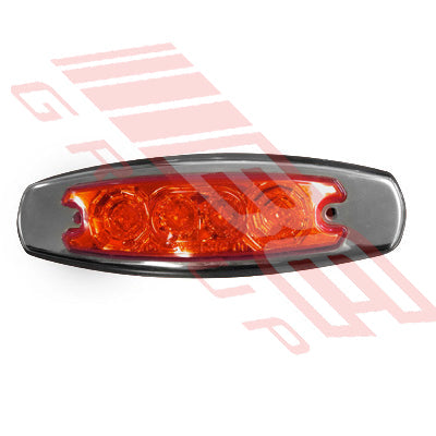 LED-12-24V-012 - LED SIDE LAMP - L=R - RED - 12-24V - TO SUIT - UNIVERSAL - 12-24V - 4PCS LED