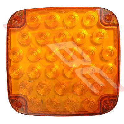 LED-24VA1 - LED TRUCK LAMP - UNIVERSAL - AMBER - TO SUIT - 24V - 6.5x6.3x0.98" 