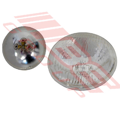 SB-4000 - 12V 3 PIN 100/75W  146MM ROUND - TO SUIT - 3 PIN 5.75 IN SMALL ROUND SEALED BEAM