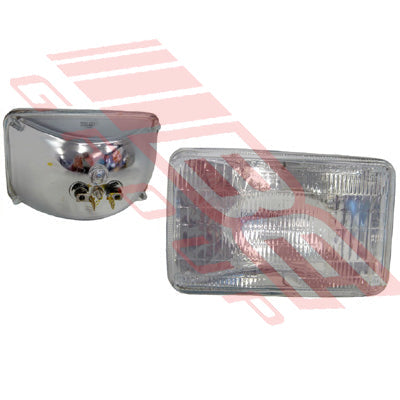 SB-4651 - 12V 2 PIN 75W 100X165MM  RECTANGULAR - TO SUIT - 2 PIN SMALL RECTANGULAR SEALED BEAM