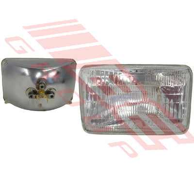 SB-6001 - 24V 3 PIN 100/75W 100X165MM  RECTANGULAR - TO SUIT - 3 PIN SMALL RECTANGULAR SEALED BEAM
