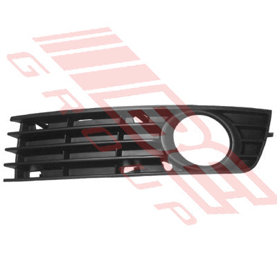 0018199-77 - GRILLE - L/H - IN BUMPER - MAT BLACK - CERTIFIED - TO SUIT - AUDI A4 2001-
