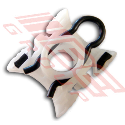 0060010-CLIP - PLASTIC CLIP - WINDOW REG TO GLASS - TO SUIT - BMW 3'S E32/4/6 1991- 2DR - 4DR