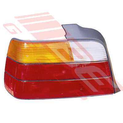 0060098-1G - REAR LAMP - L/H - AMBER/CLEAR/RED - TO SUIT - BMW 3'S E36 1991-95 4DR