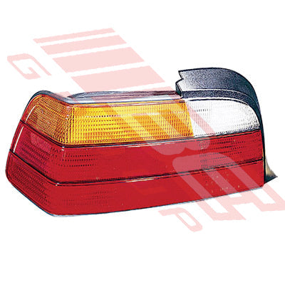 0060098-5G - REAR LAMP - L/H - AMBER/CLEAR/RED - TO SUIT - BMW 3'S E36 1991-95 2DR