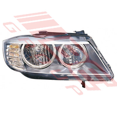 0062094-12 - HEADLAMP - R/H - ELECTRIC - BLACK - TO SUIT - BMW 3'S E90 2008- 4DR