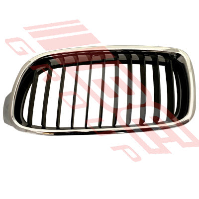 0062399-01 - GRILLE - L/H - MAT DARK GREY W/CHROME MOULDING - TO SUIT - BMW 3'S F30 2012-