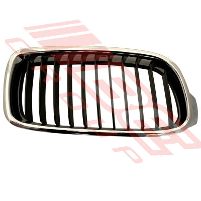 0062399-02 - GRILLE - R/H - MAT DARK GREY W/CHROME MOULDING - TO SUIT - BMW 3'S F30 2012-