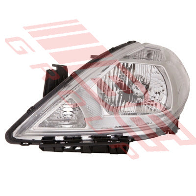 1601894-05 - HEADLAMP - L/H - CHROME - ELECTRIC - TO SUIT - NISSAN TIIDA - C11 - 5DR H/B - 2005-