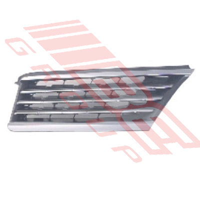1601899-01 - GRILLE - L/H - CHROME/PAINTED DARK GREY - TO SUIT - NISSAN TIIDA & TIIDA LATIO - C11 - 2005- SEDAN