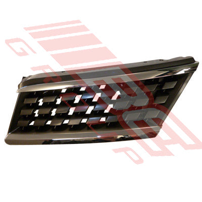 1601899-03 - GRILLE - L/H - CHROME/ SILVER/ BLACK - TO SUIT - NISSAN TIIDA & TIIDA LATIO - C11 - 2005- H/BACK