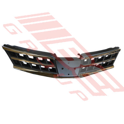 1601899-10 - GRILLE - MAT/BLACK W/CHROME MOULDING - TO SUIT - NISSAN TIIDA 2008- F/LIFT