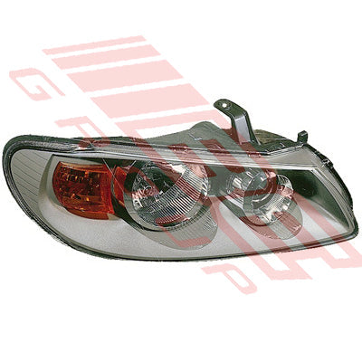 1612094-4G - HEADLAMP - R/H - GREY - W/INDICATOR - TO SUIT - NISSAN SENTRA/PULSAR N16 2002- F/L
