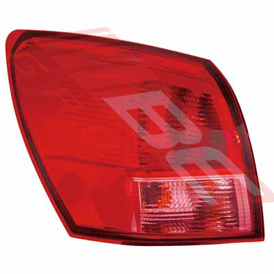 1621698-01 - REAR LAMP - L/H - TO SUIT - NISSAN QASHQAI/DUALIS - J10 - 2007- EARLY