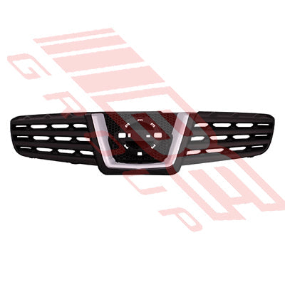 1621699-01 - GRILLE - MAT/BLACK - WITH CHROME MOULDING - TO SUIT - NISSAN QASHQAI/DUALIS - J10 - 2007-