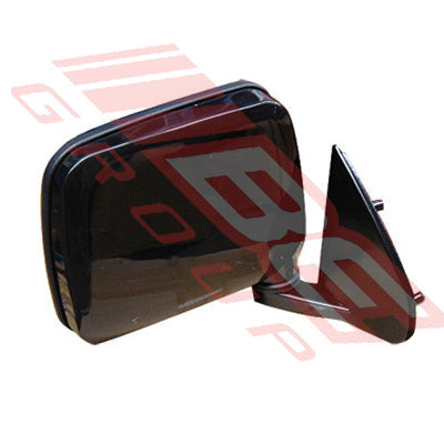 1642016-2 - DOOR MIRROR - R/H - BLACK - CORNER MOUNT - TO SUIT - NISSAN NAVARA D21/D22 1986-