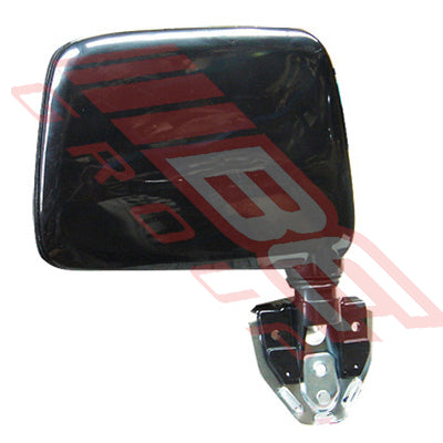 1642016-3 - DOOR MIRROR - L/H - BLACK - DOOR MOUNT - TO SUIT - NISSAN NAVARA D21 1986-92