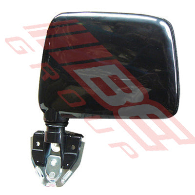 1642016-4 - DOOR MIRROR - R/H - BLACK - DOOR MOUNT - TO SUIT - NISSAN NAVARA D21 1986-92