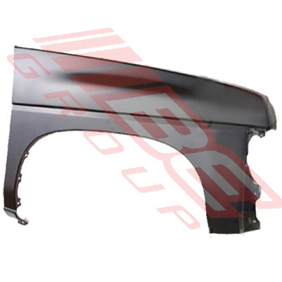 1642031-4 - FRONT GUARD - R/H - W/ANT HOLE - TO SUIT - NISSAN NAVARA D21 2WD 1992- HIGH SWAGE