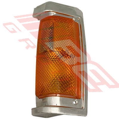 1642097-41 - CORNER LAMP - L/H - ALL CHROME TRIM - TO SUIT - NISSAN NAVARA D21 1986-89