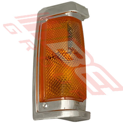 1642097-42 - CORNER LAMP - R/H - ALL CHROME TRIM - TO SUIT - NISSAN NAVARA D21 1986-89