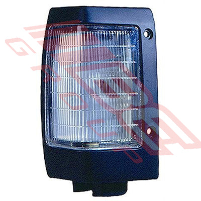 1642097-87 - CORNER LAMP - L/H - BLACK TRIM - TO SUIT - NISSAN NAVARA D21 1993-