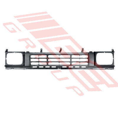 1642099-4 - GRILLE - SILVER BLACK - TO SUIT - NISSAN NAVARA D21 K/CAB 1986-87