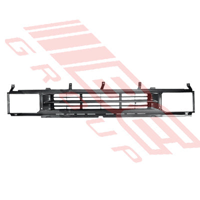 1642099-96 - GRILLE - SILVER & BLACK - LARGE H/L - TO SUIT - NISSAN NAVARA/TERRANO 1990-95
