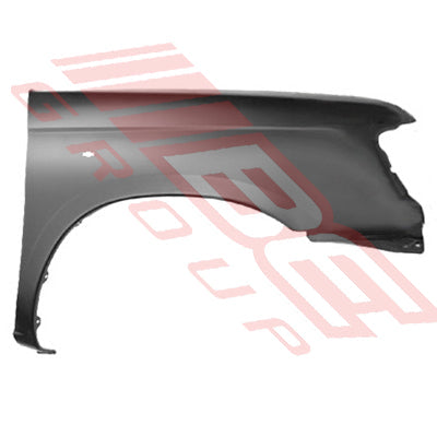 1644031-2 - FRONT GUARD - R/H - W/SLP HOLE - TO SUIT - NISSAN NAVARA D22 1998- 2WD ONLY