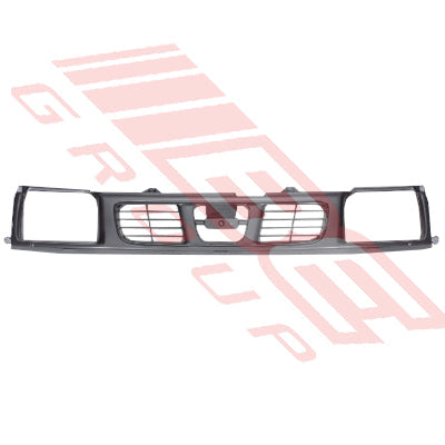1644099-01 - GRILLE - PAINTED SILVER GREY - TO SUIT - NISSAN NAVARA D22 1998-2001
