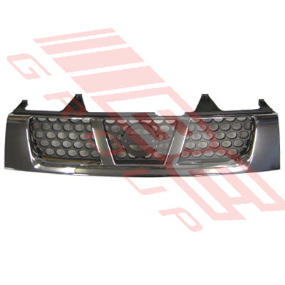 1644099-73 - GRILLE - CHROME/BLACK HONEYCOMB - TO SUIT - NISSAN NAVARA D22 2002- FACELIFT