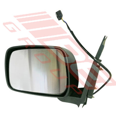 1645316-1 - DOOR MIRROR - L/H - ELECTRIC - BLACK - TO SUIT - NISSAN NAVARA D40 2005-07