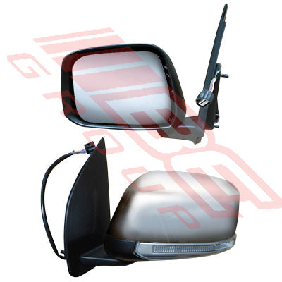 1645316-7 - DOOR MIRROR - L/H - ELECTRIC - W/LOWER/LED - CHROME - 7 WIRE - TO SUIT - NISSAN NAVARA D40 2007-
