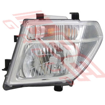 1645394-03 - HEADLAMP - L/H - MANUAL/ELECTRIC - BULB SHIELDED TYPE - TO SUIT - NISSAN NAVARA D40 2005-07