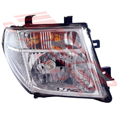 1645394-2G - HEADLAMP - R/H - TO SUIT - NISSAN NAVARA D40 2005-07