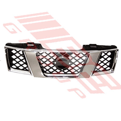 1645399-0 - GRILLE - CROME/BLACK - TO SUIT - NISSAN NAVARA D40 2005-07