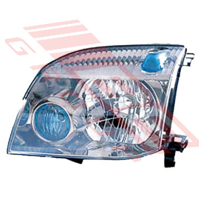 1647594-1 - HEADLAMP - L/H - NON HID - MANUAL ADJUST - TO SUIT - NISSAN X-TRAIL - T30 - 2000-