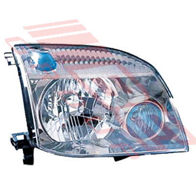 1647594-2 - HEADLAMP - R/H - NON HID - MANUAL ADJUST - TO SUIT - NISSAN X-TRAIL - T30 - 2000-