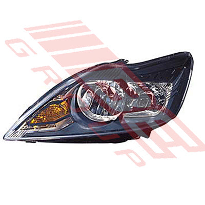 2536194-3G - HEADLAMP - L/H - ELECTRIC - BLACK - TO SUIT - FORD FOCUS 2008-