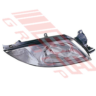 2569194-2G - HEADLAMP - R/H - CHROME REFLECTOR - TO SUIT - FORD FALCON AU 1998-00 - SER 1