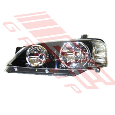2569294-1G - HEADLAMP - L/H - BLACK REFLECTOR TYPE - TO SUIT - FORD FALCON BA/BF1 2003-