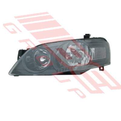 2569394-1G - HEADLAMP - L/H - BLACK - TO SUIT - FORD FALCON BF2 2007- ( NOT XR6/XR8 )