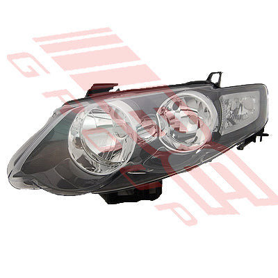 2569494-5G - HEADLAMP - L/H - MANUAL - BLACK - TO SUIT - FORD FALCON FG 2008- XR